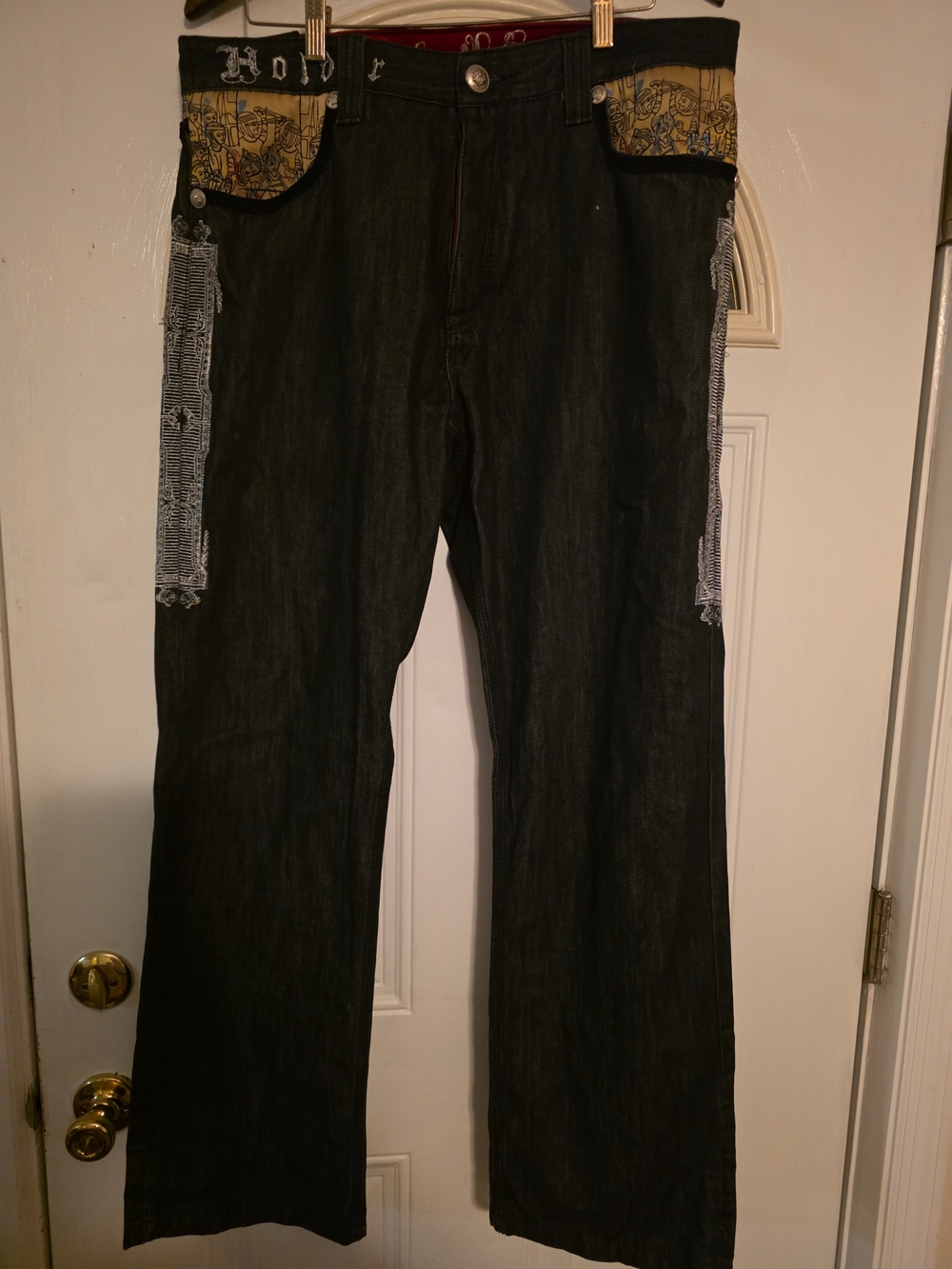 Vintage Y2k Crown Holder Jeans Rare Style